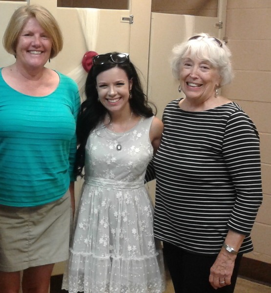 Two aunts and the bride.