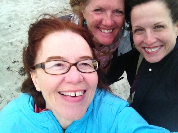 Rhoda, Barb, and Lynnelle in Maine